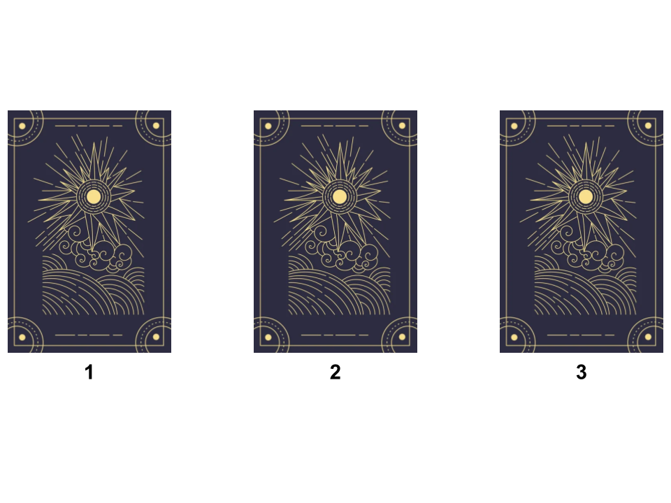 Three card spread